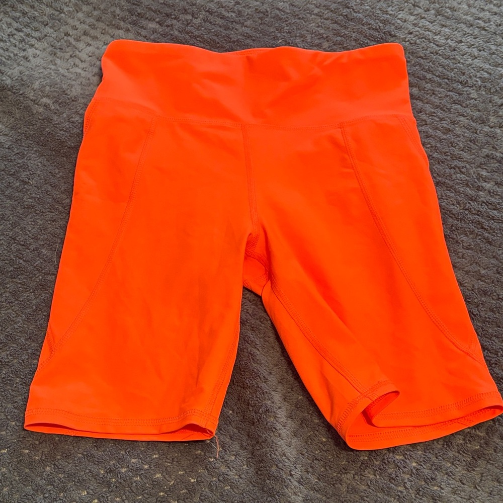 Old Navy Girls Bright Orange Bike Shorts